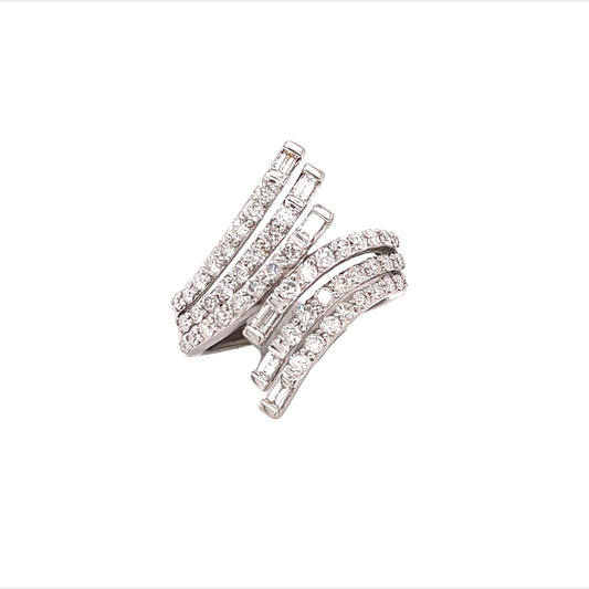 14KT WHITE GOLD FANCY DIAMOND BAND