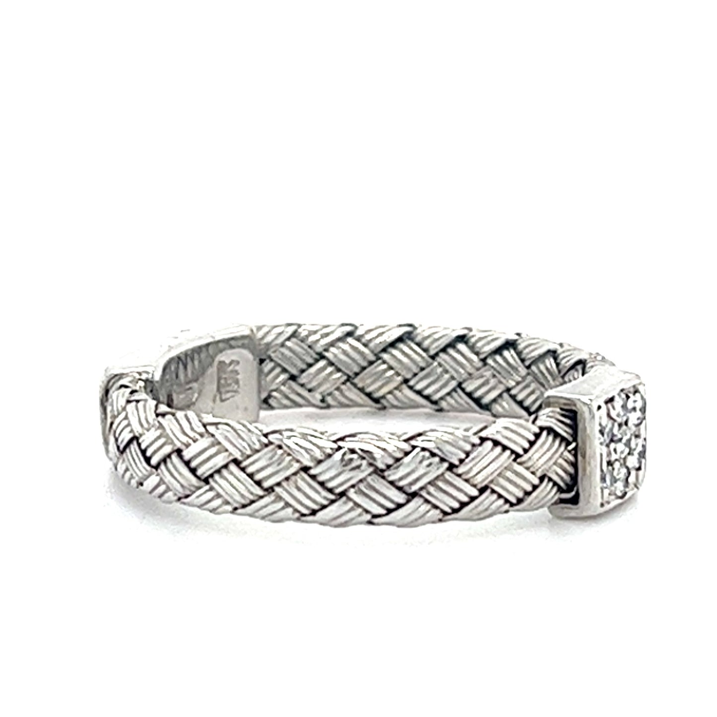 18KT WHITE GOLD WITH DIAMONDS LADIES RING