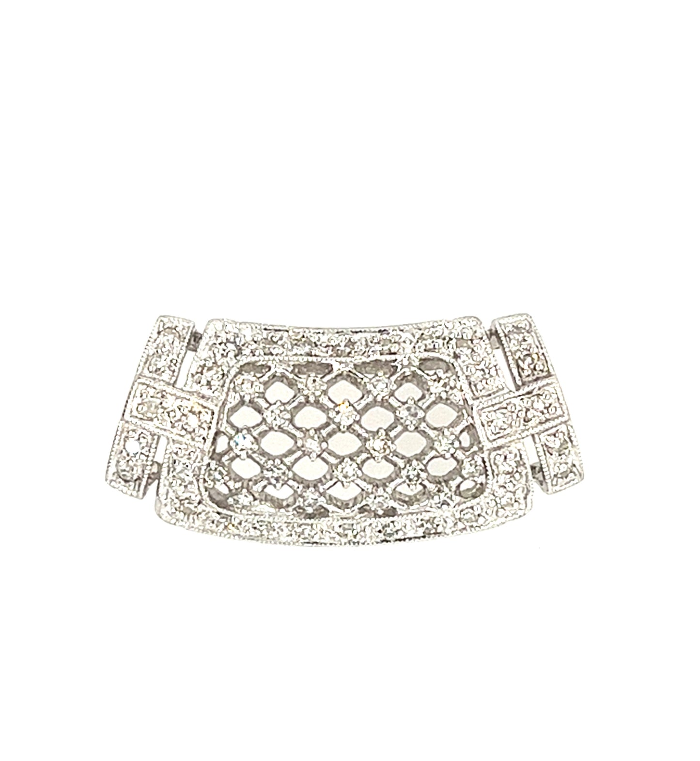 14KT WHITE GOLD DIAMOND PENDANT TO GO THROUGH