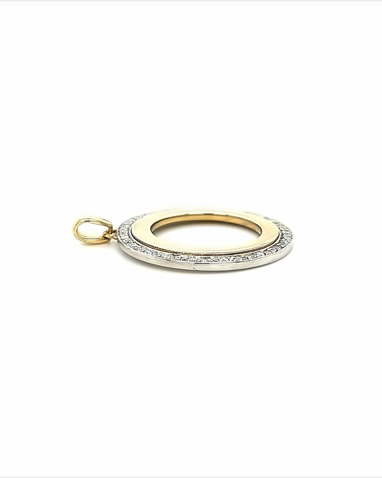 14KT YELLOW GOLD RING DIAMOND PENDANT