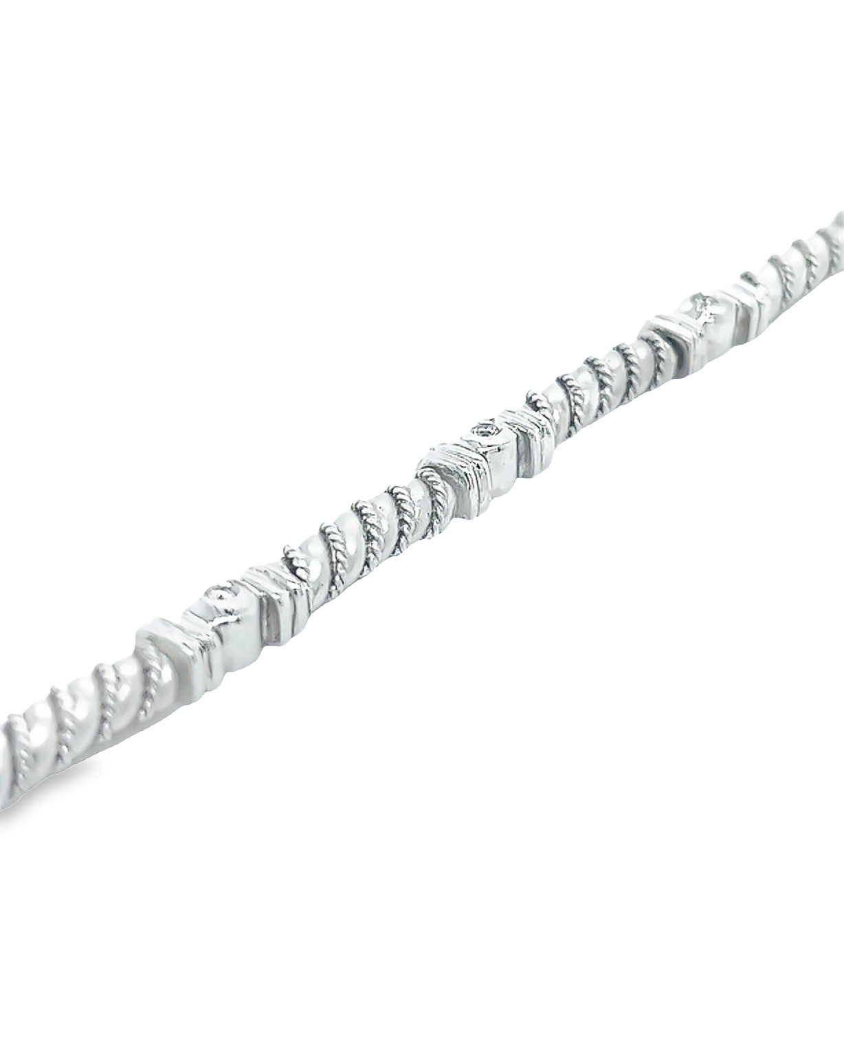 14KT WHITE GOLD DIAMOND BRACELET