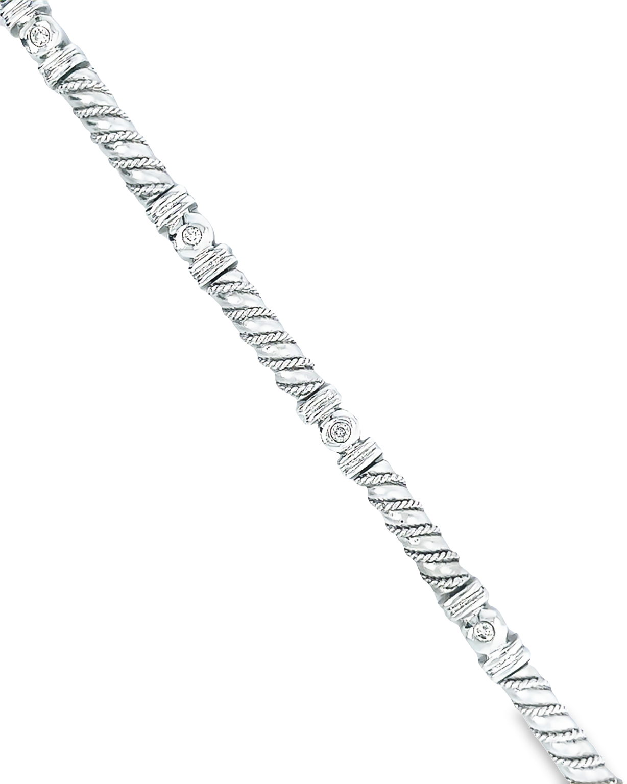 14KT WHITE GOLD DIAMOND BRACELET