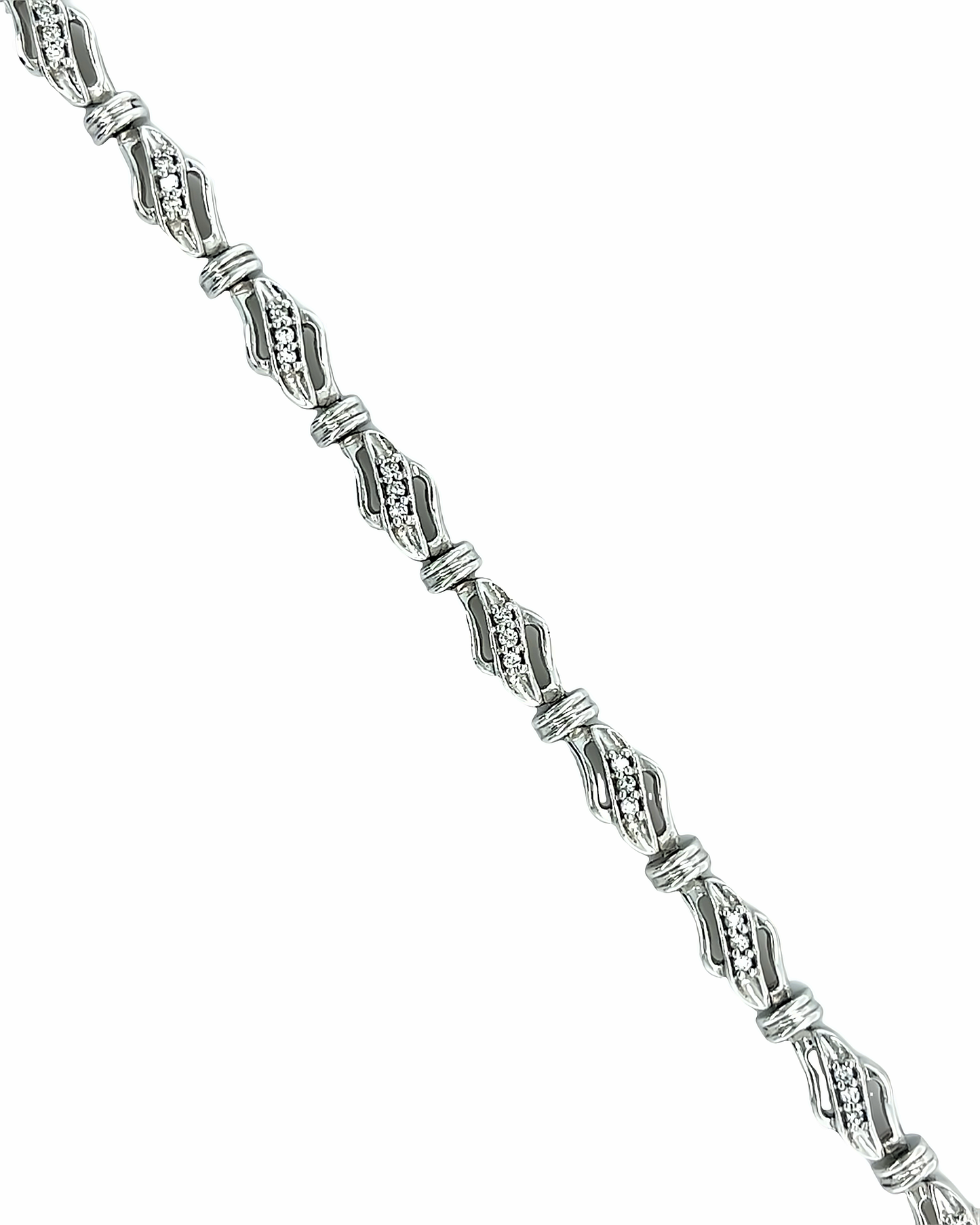 14KT WHITE GOLD DIAMOND BRACELET