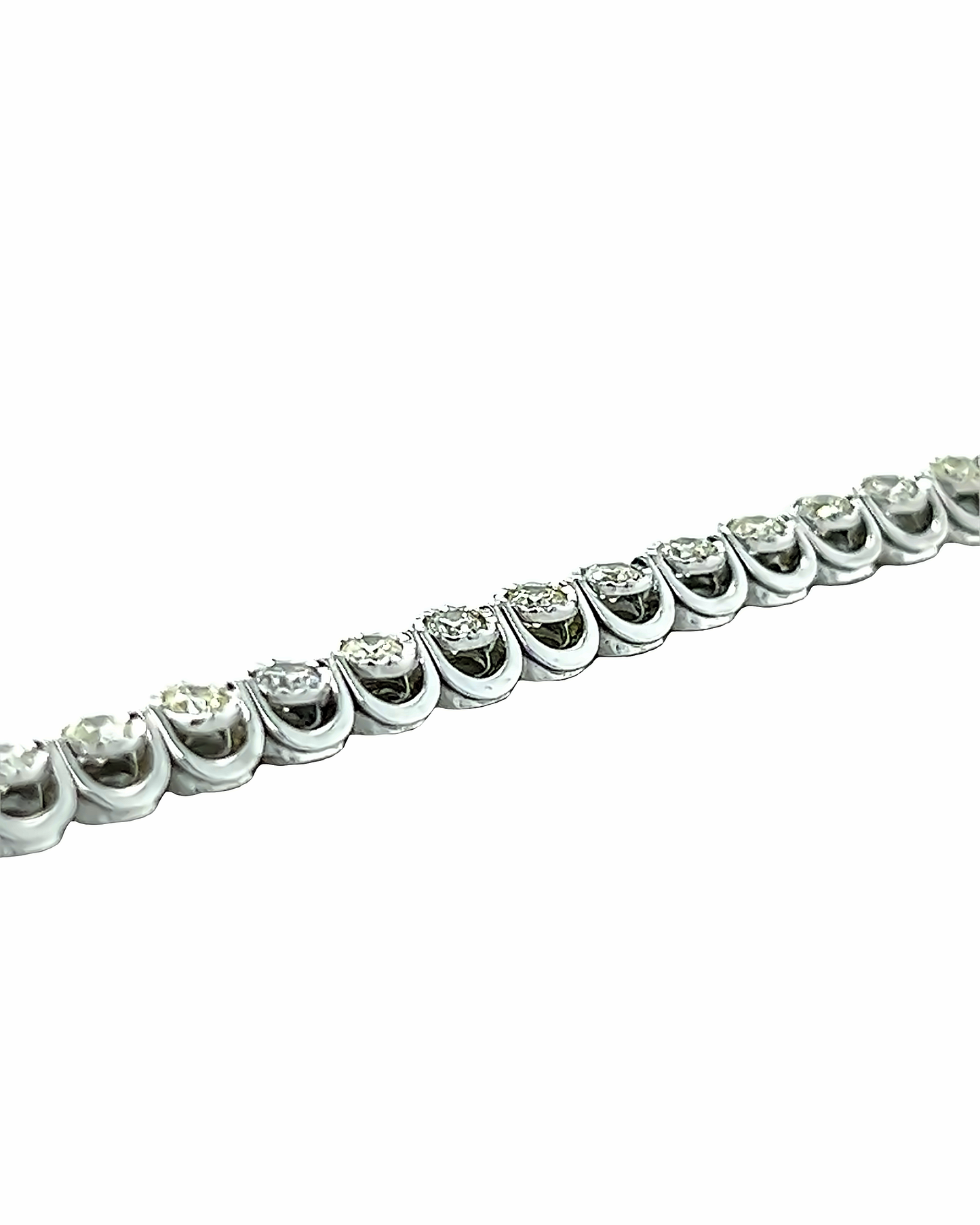 10KT WHITE GOLD DIAMOND TENNIS BRACELET