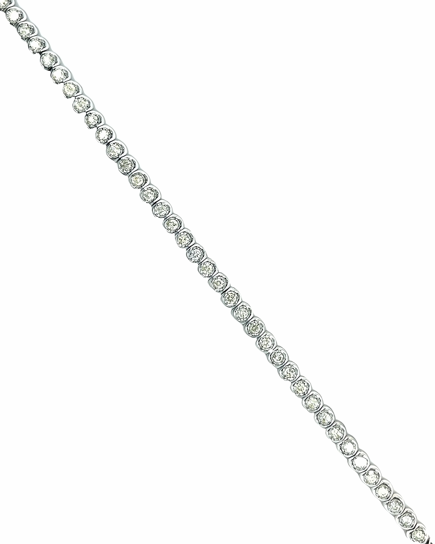 10KT WHITE GOLD DIAMOND TENNIS BRACELET