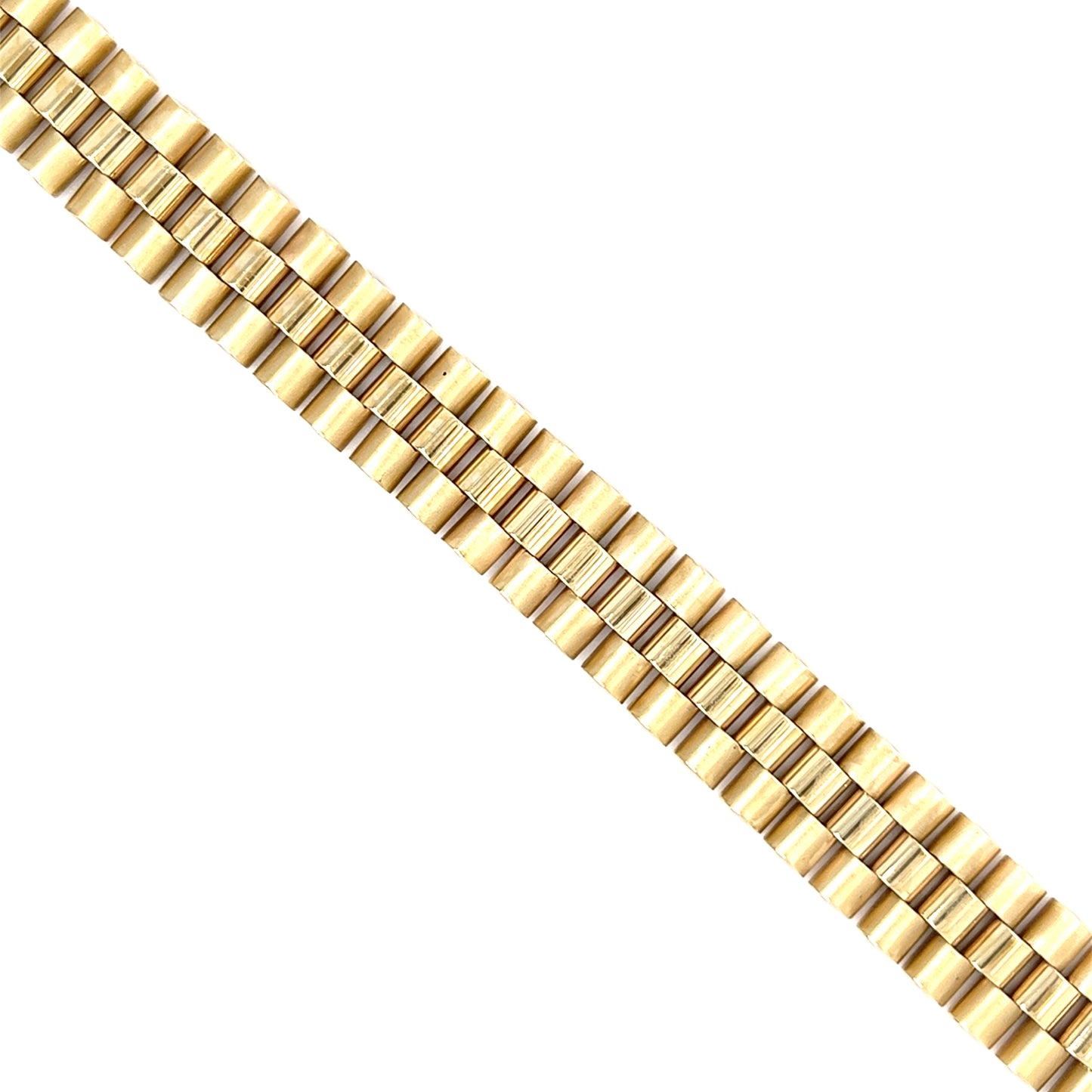 10KT YELLOW GOLD ROLEX STYLE BRACELET
