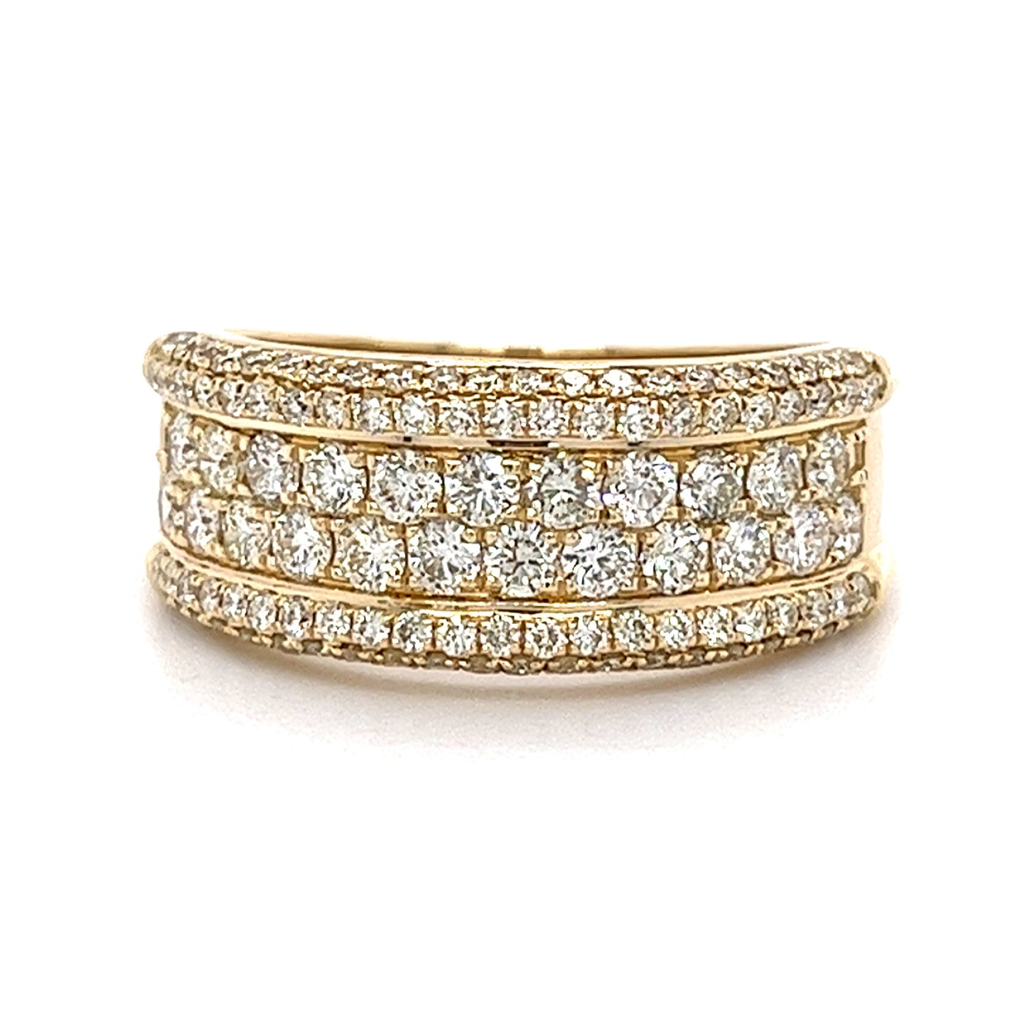 14KT YELLOW GOLD FANCY MENS DIAMOND WEDDING