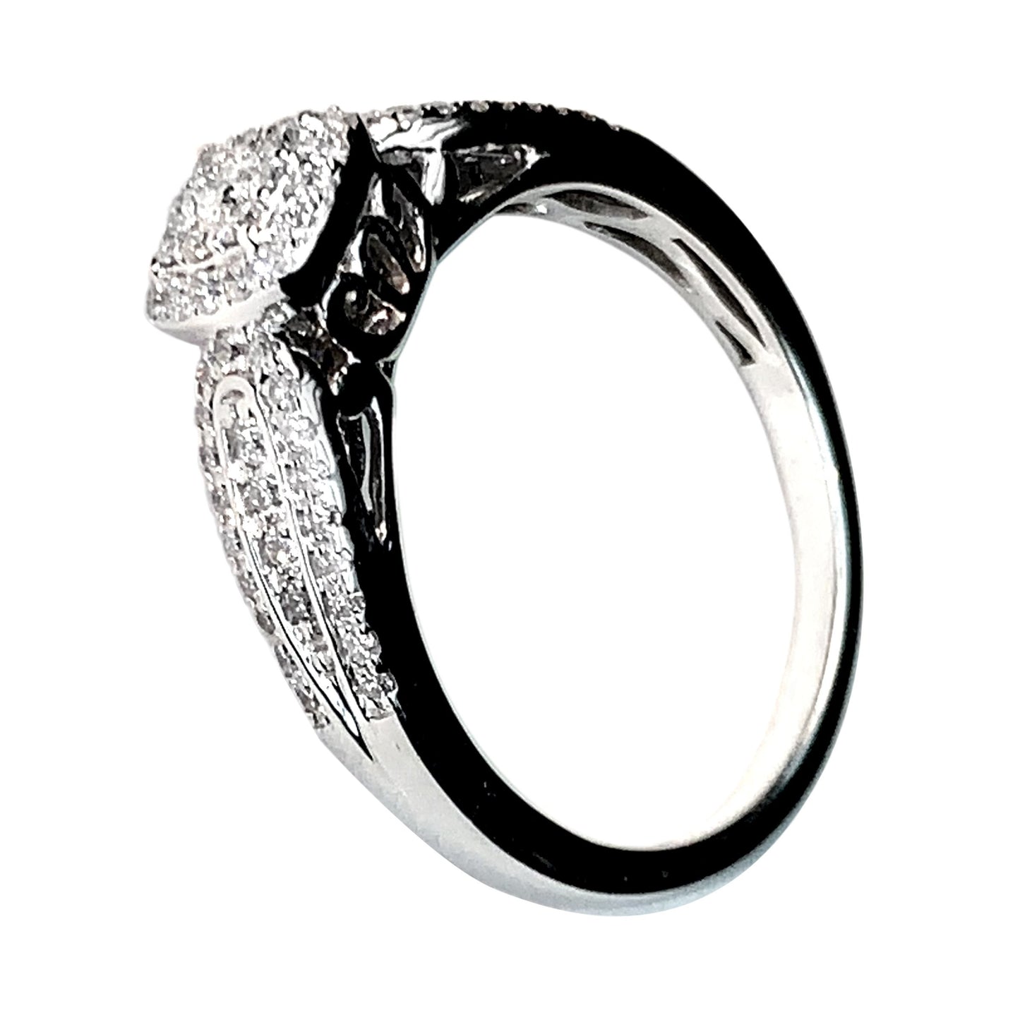 WHITE GOLD DIAMONDS BRIDAL RING Set- 0.50 CT