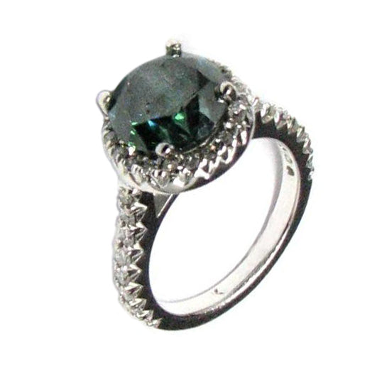 14 KT WHITE GOLD DIAMOND ENGAGEMENT RING - 2.67 CT