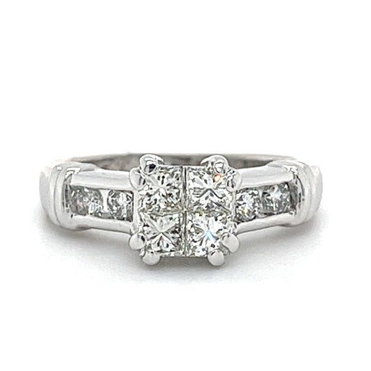 PLATINUM FINE DIAMOND ENGAGEMENT RING