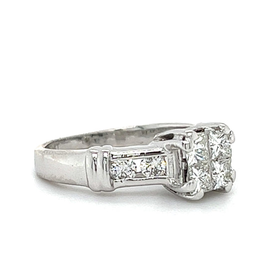 PLATINUM FINE DIAMOND ENGAGEMENT RING