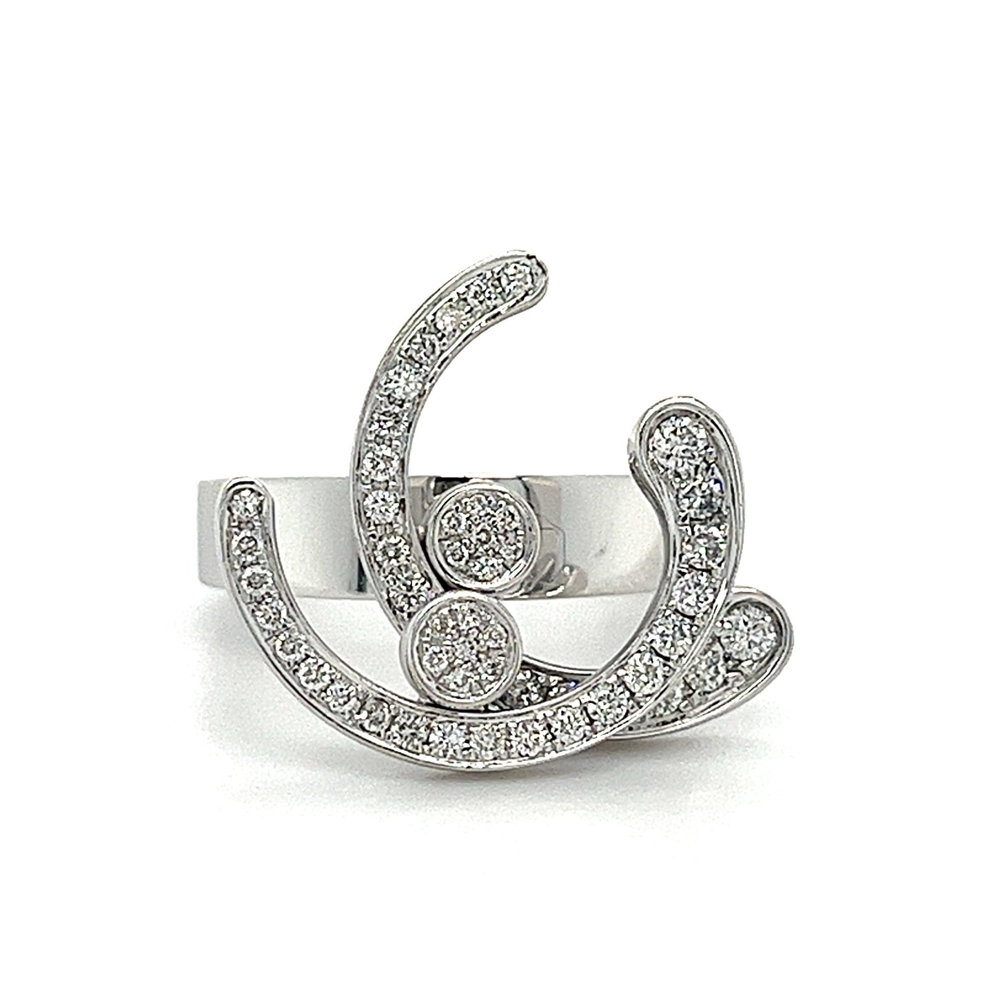 18KT WHITE GOLD FANCY LADIES DIAMOND BAND