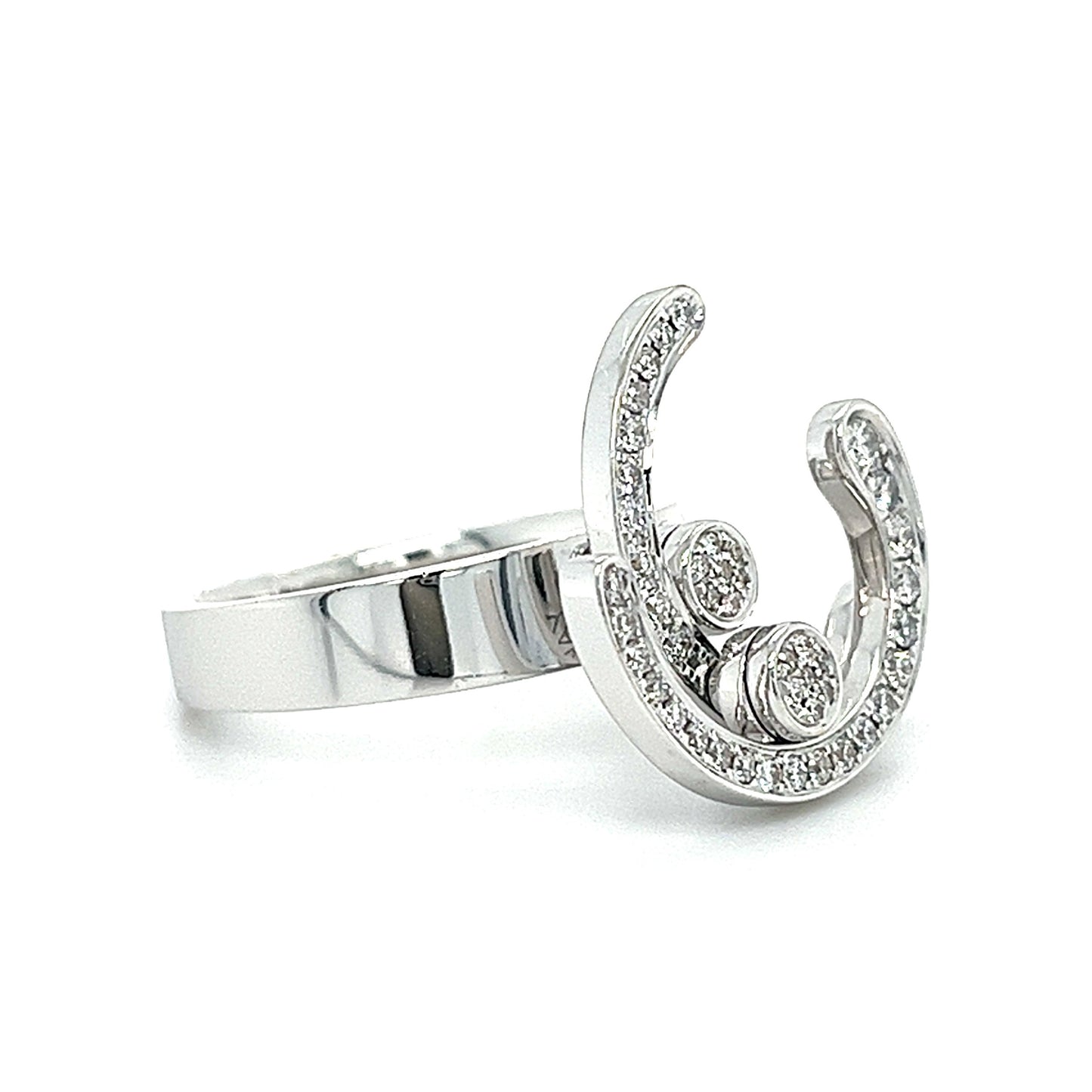 18KT WHITE GOLD FANCY LADIES DIAMOND BAND