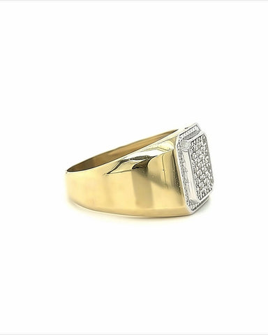 10KT YELLOW GOLD FANCY DIAMOND RING