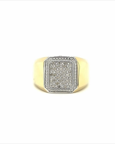 10KT YELLOW GOLD FANCY DIAMOND RING