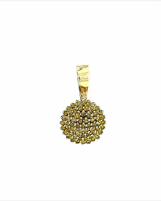 14KT YELLOW GOLD YELLOW DIAMOND PENDANT