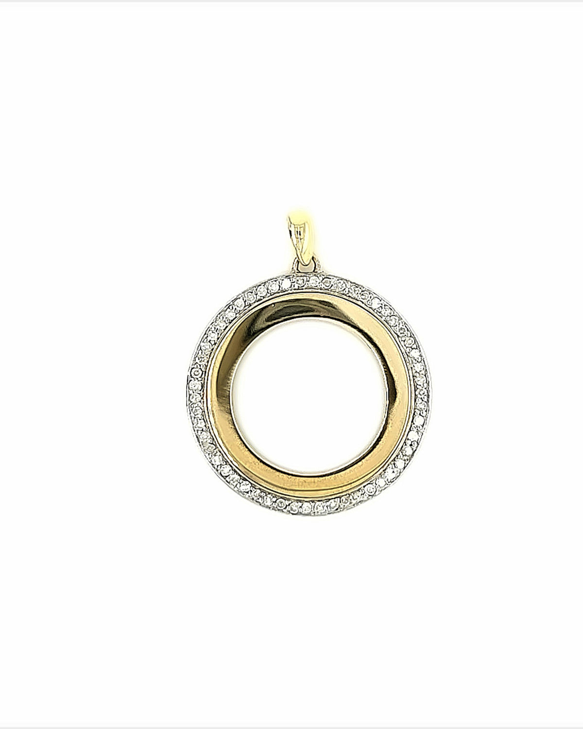 14KT YELLOW GOLD RING DIAMOND PENDANT