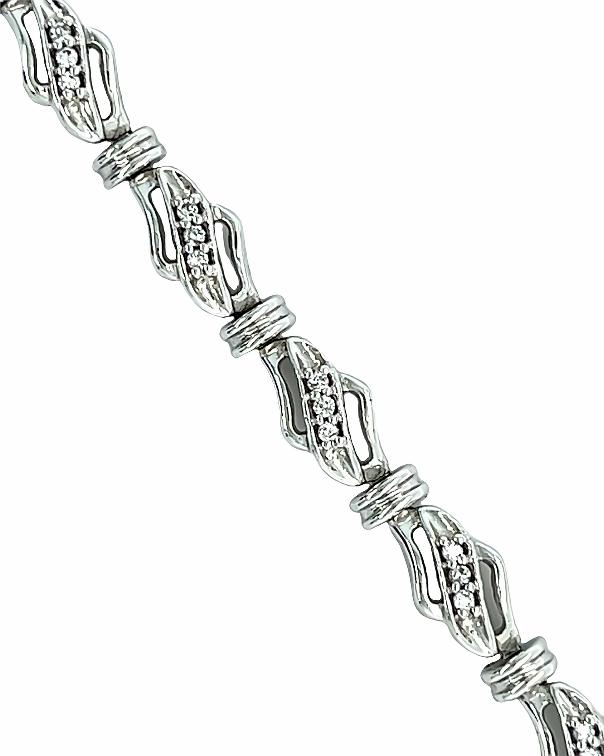 14KT WHITE GOLD DIAMOND BRACELET