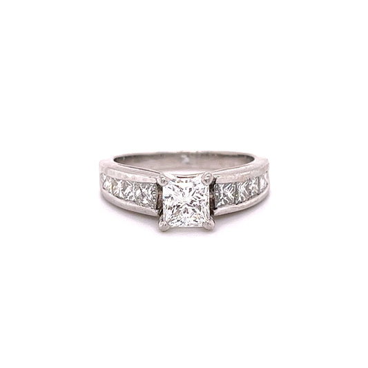 PRINCESS CUT DIAMOND 1.02 TDW