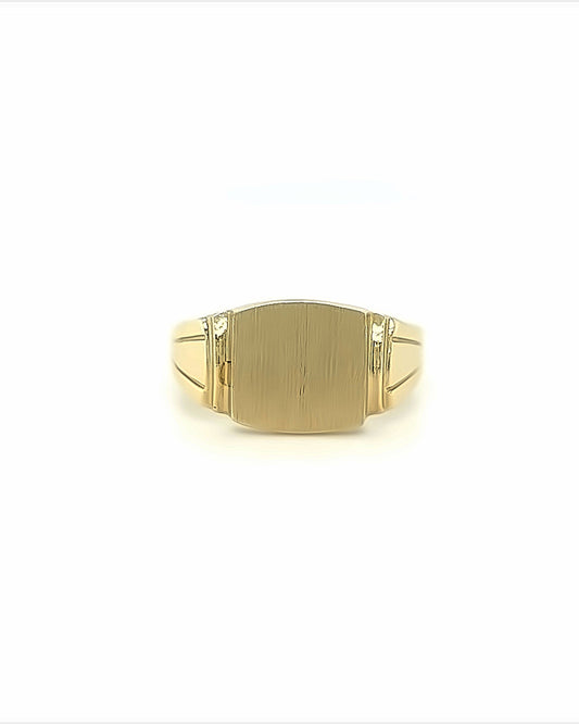 14KT YELLOW GOLD SIGNET RING