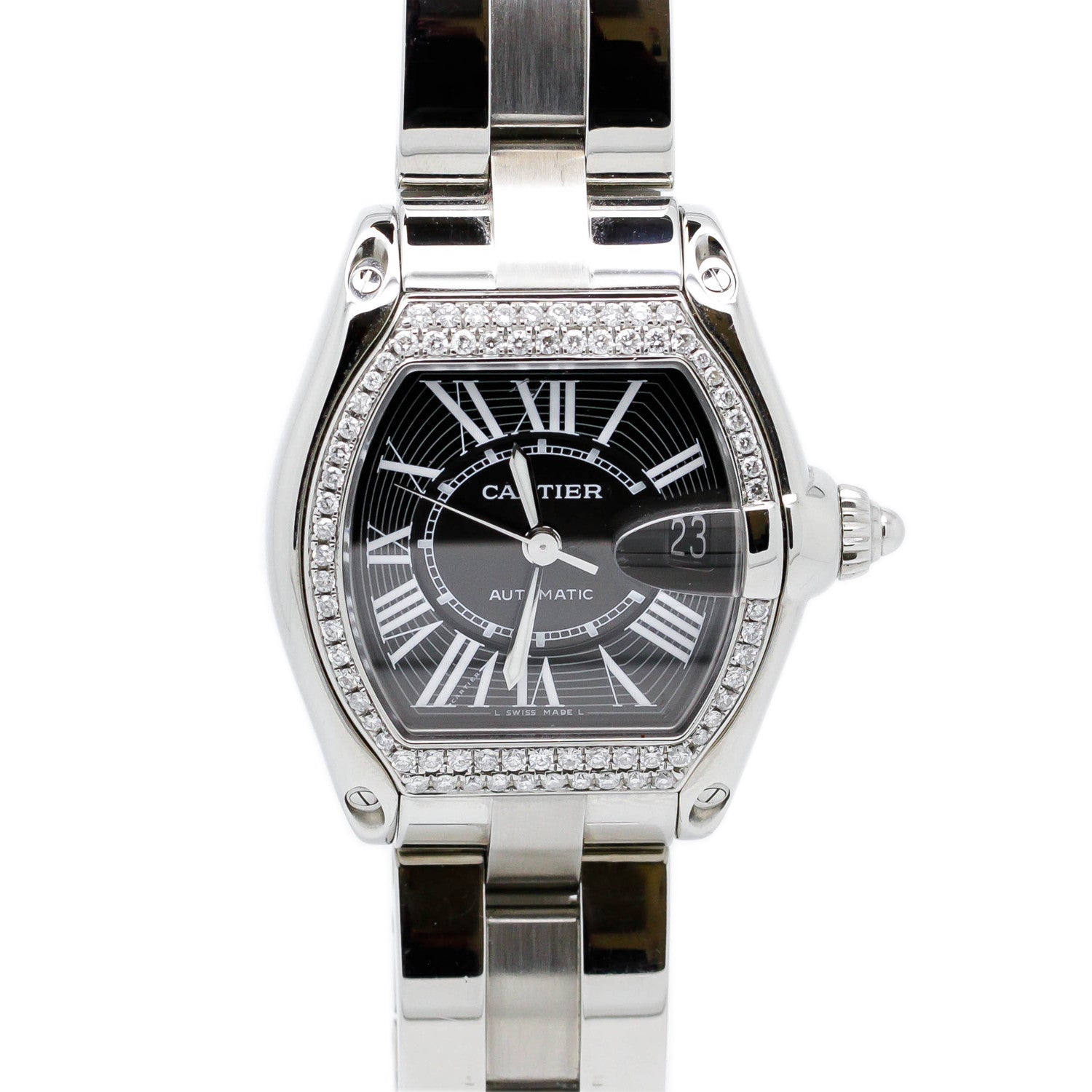 Cartier Roadster 2510 Stainless Steel Automatic 36mm Mens Watch