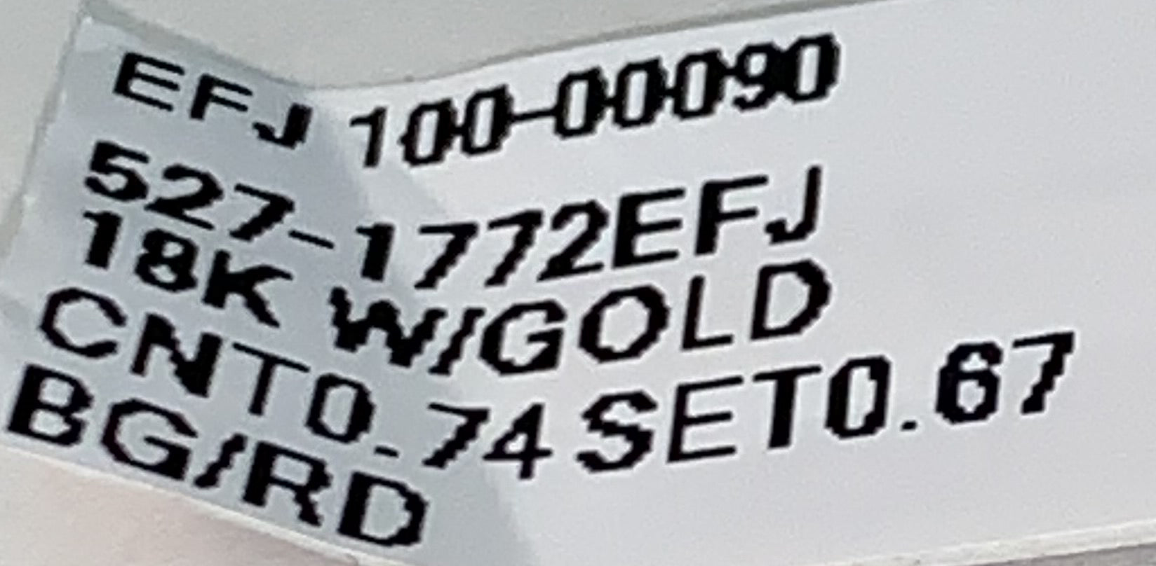 18 KT WHITE GOLD GORGEOUS ROUND DIAMOND ENGAGEMENT RING - 1.41 CT