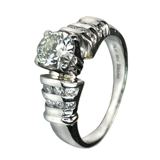 PLATINUM DIAMOND ENGAGEMENT RING - 1.32 CT