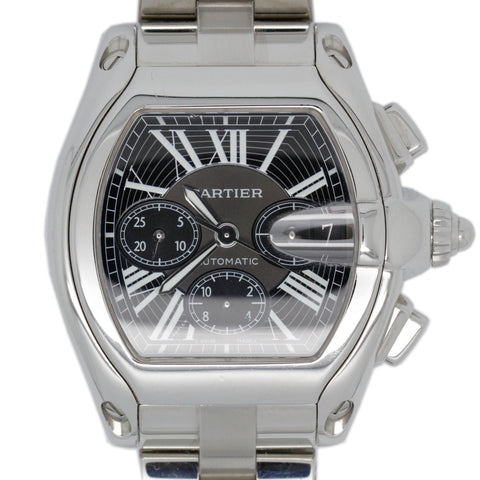 Cartier Roadster 2618 Stainless Steel Chronograph 42mm Mens Watch