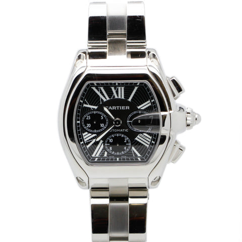 Cartier Roadster 2618 Stainless Steel Chronograph 42mm Mens Watch