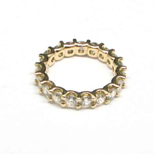 14 KT GOLD ETERNITY WEDDING BAND -3.63 CT