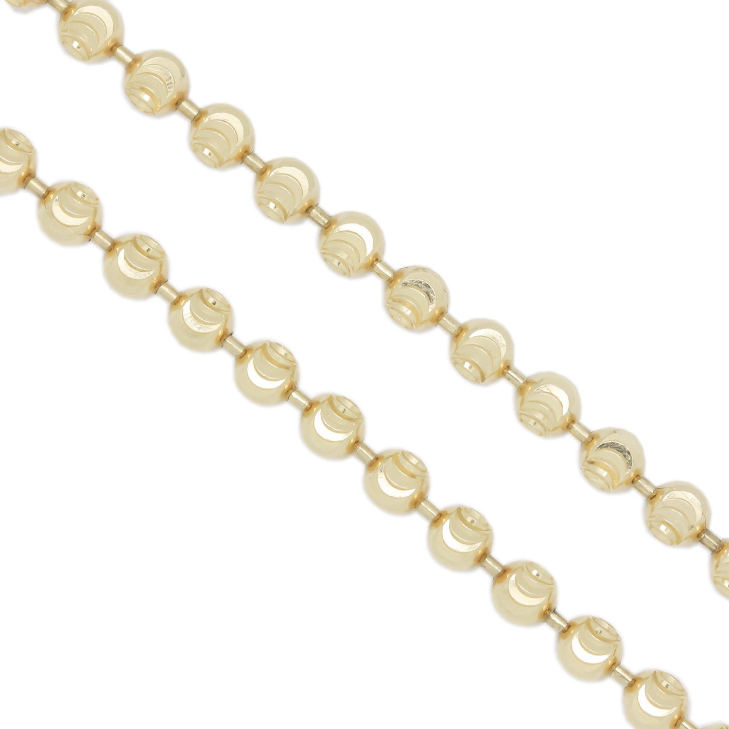 10K Yellow Gold 2.5 mm Figaro Chain Necklace 20 Inches