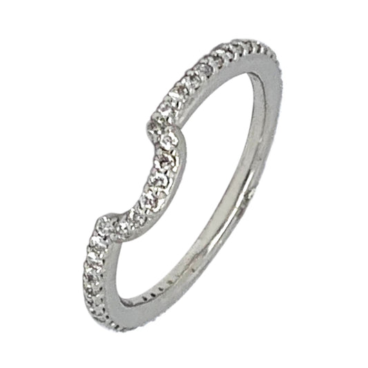 14 KT WHITE GOLD ROUND DIAMOND WEDDING BAND - 1.00 CT