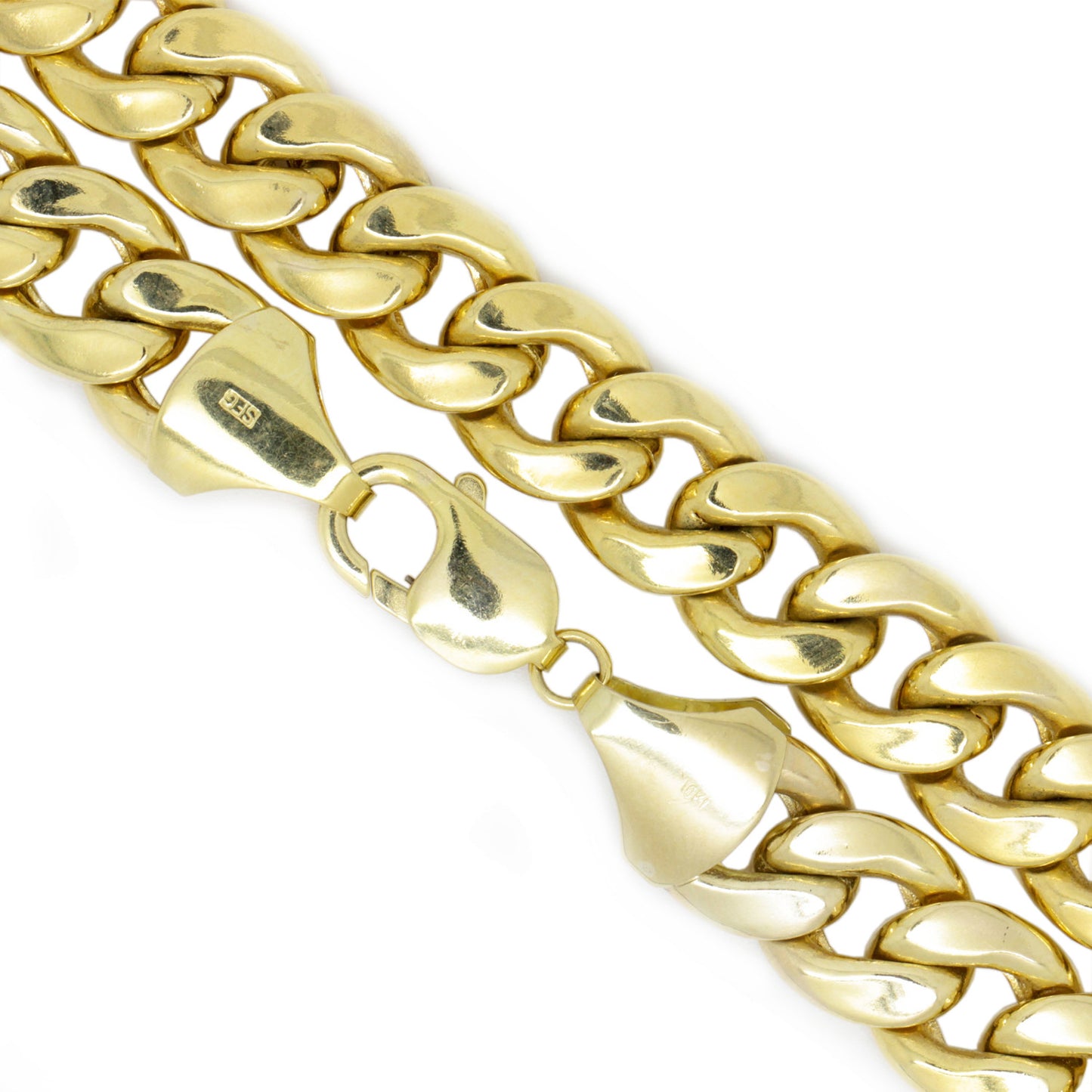 10K Yellow Gold 11.2mm Miami Cuban Chain Necklace 28 Inches